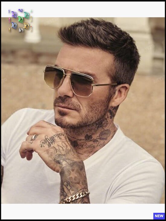 Oversized Square Aviator Sunglasses Classic Pilot Vintage UV400 Shield Metal main image 5